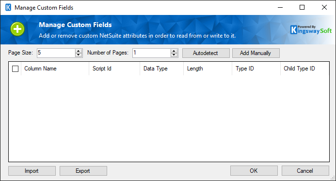 add NetSuite custom field